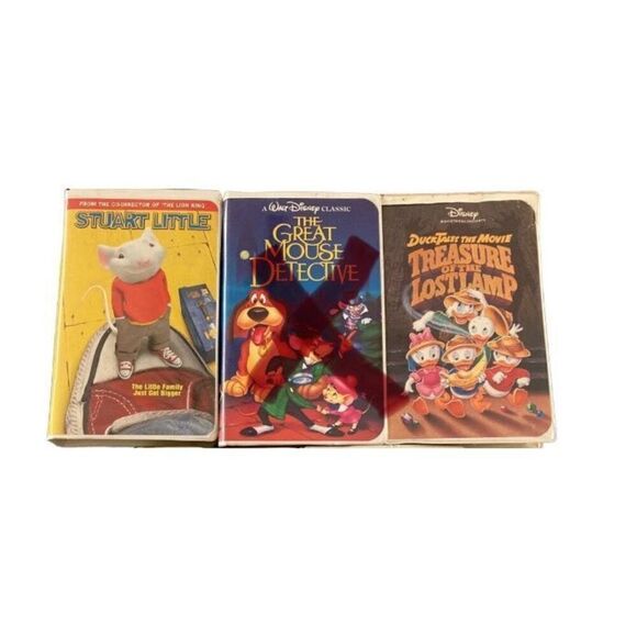 Lot of 2 Disney Stuart Little Ducktales The Movie VHS Tape Vintage Y2K 80s Kids - Picture 1 of 5